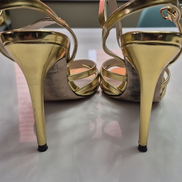 Gold Strappy Heels - Picture 4 of 5